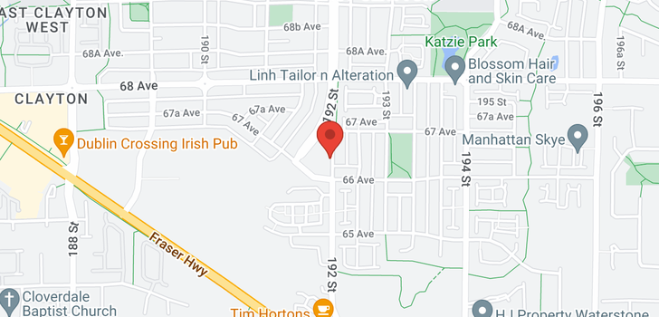 map of 209 6655 192ND STREET